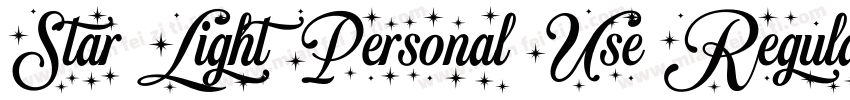 Star Light Personal Use Regular字体转换